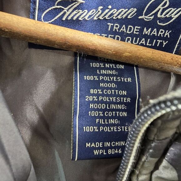 American Rag Vest Mens Large Camo Puffer Green Woodland Synthetic Insulated - Picture 8 of 9